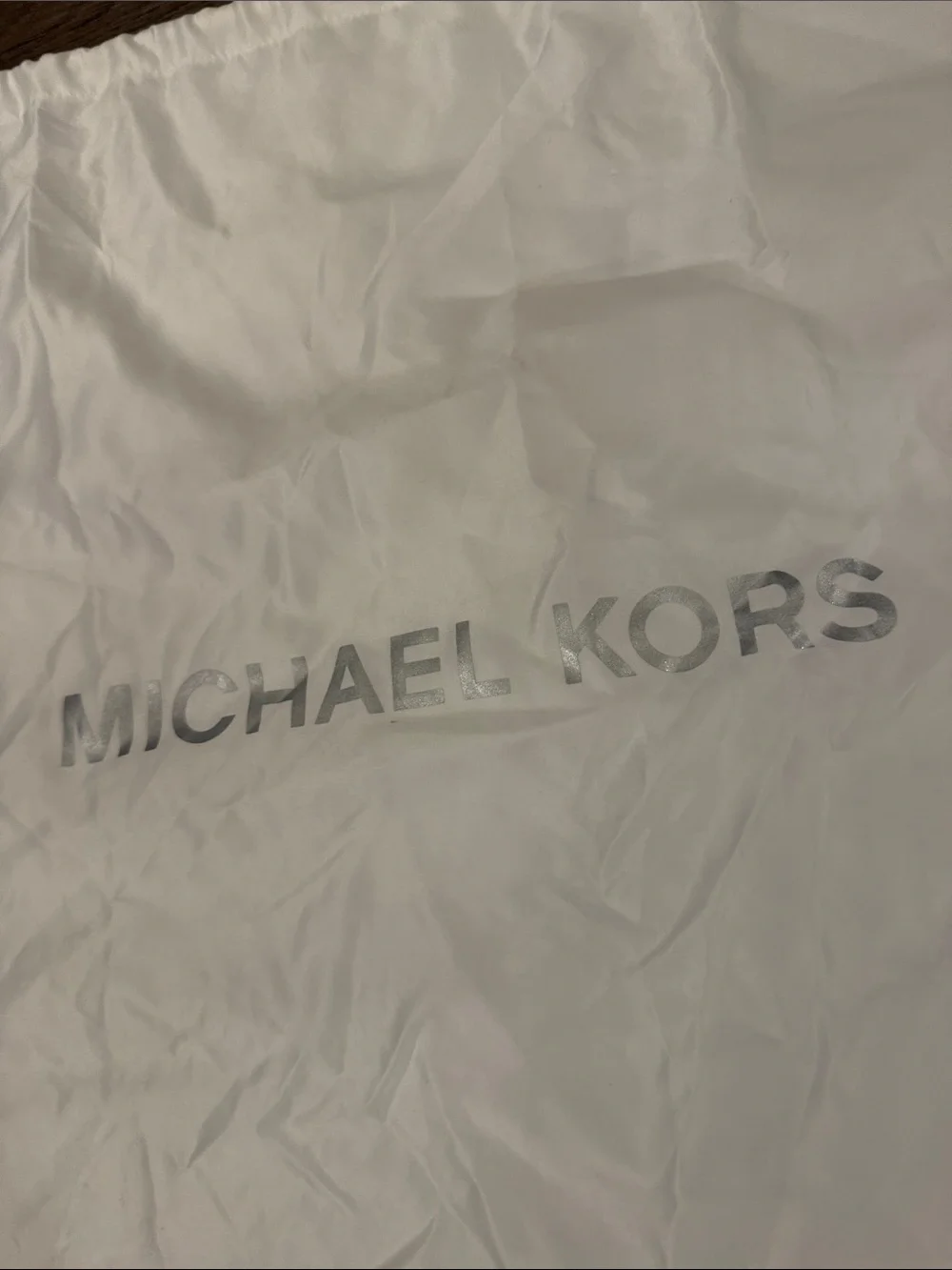 Michael Kors White Drawstring Dust Bag